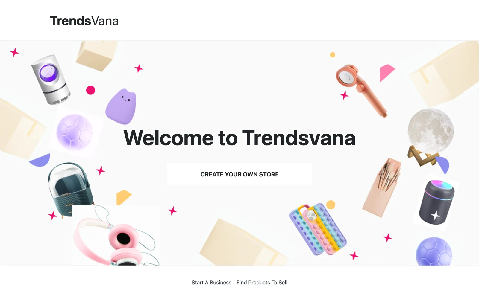 Screenshot of Trendsvana
